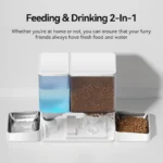 Automatic Pet Feeder Water Fountain 8.5L Button Version Dog Food Dispenser - Image 2