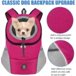 Dog Pet Backpack Carrier Travel Bag Front Pack Breathable Adjustable - Image 5