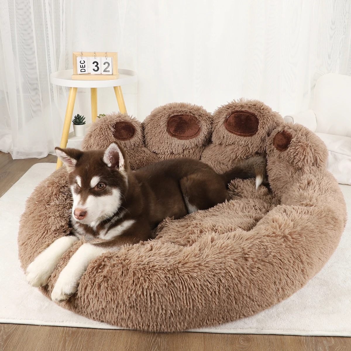 Fluffy Dog Bed Winter Warm Large Pet Products Small Sofa Baskets Fluffy Dog Bed Winter Warm Large Pet Products Small Sofa Baskets